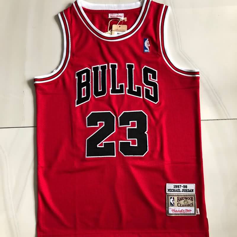 1997/98 Chicago Bulls JORDAN #23 Red Classics Basketball Jersey 03 (Closely Stitched)
