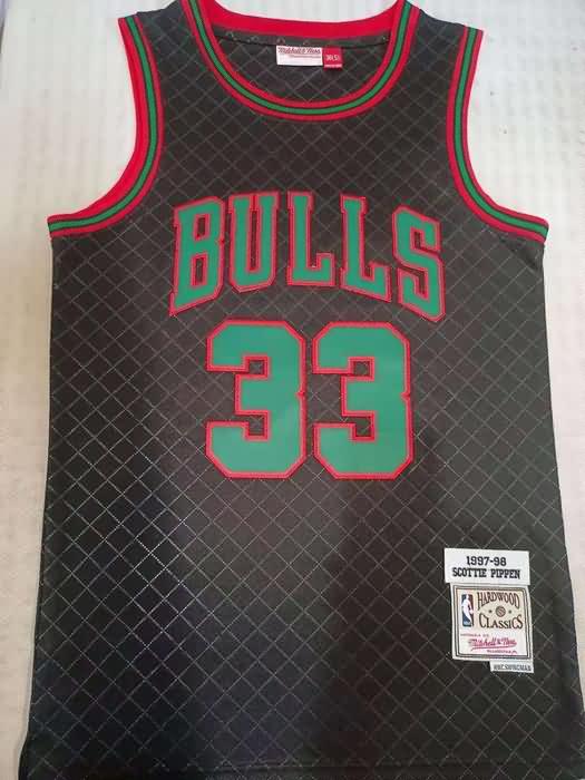 1997/98 Chicago Bulls PIPPEN #33 Black Classics Basketball Jersey 03 (Stitched)