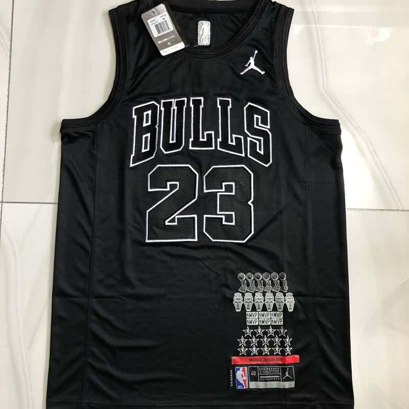 Chicago Bulls JORDAN #23 Black MVP Classics Basketball Jersey (Stitched)
