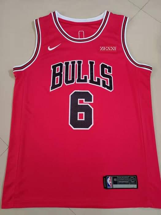 Chicago Bulls CARUSO #6 Red Basketball Jersey (Stitched)