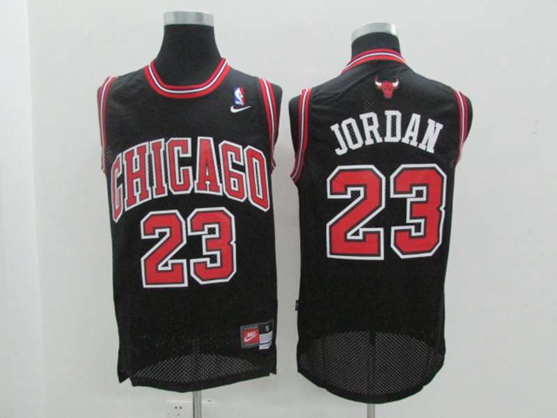 Chicago Bulls JORDAN #23 Black Classics Basketball Jersey 02 (Stitched)