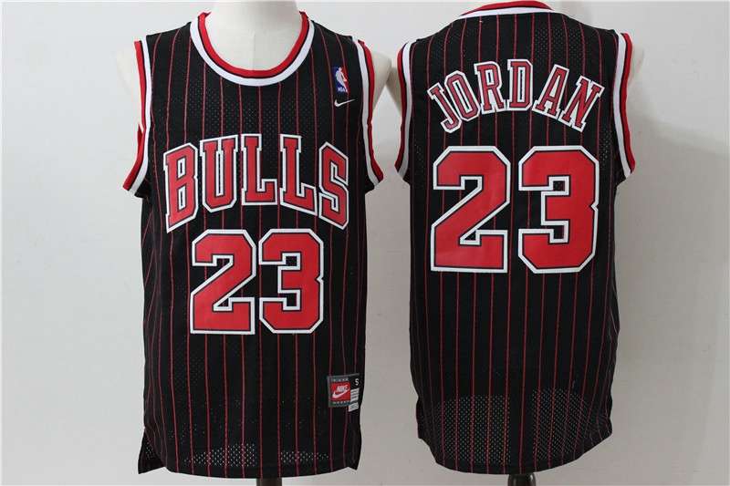 Chicago Bulls JORDAN #23 Black Classics Basketball Jersey 03 (Stitched)
