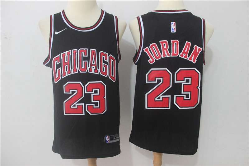 Chicago Bulls JORDAN #23 Black Classics Basketball Jersey 04 (Stitched)