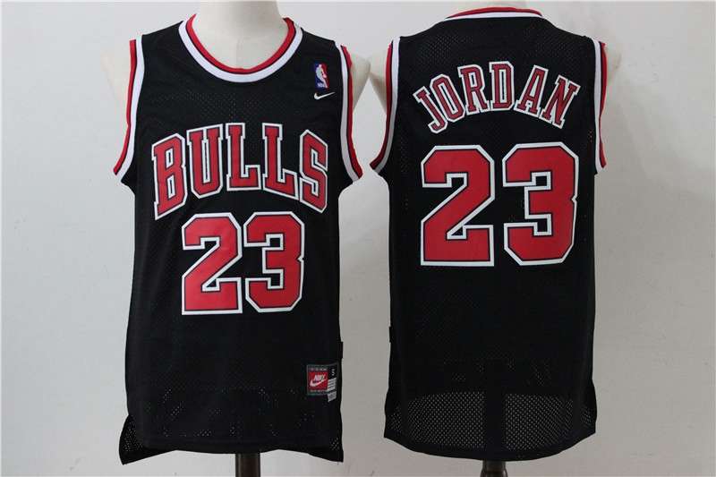 Chicago Bulls JORDAN #23 Black Classics Basketball Jersey 05 (Stitched)