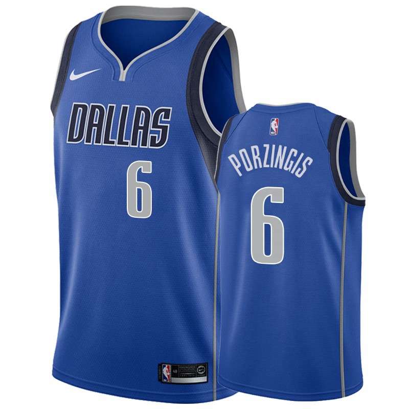 20/21 Dallas Mavericks PORZINGIS #6 Blue Basketball Jersey (Stitched)