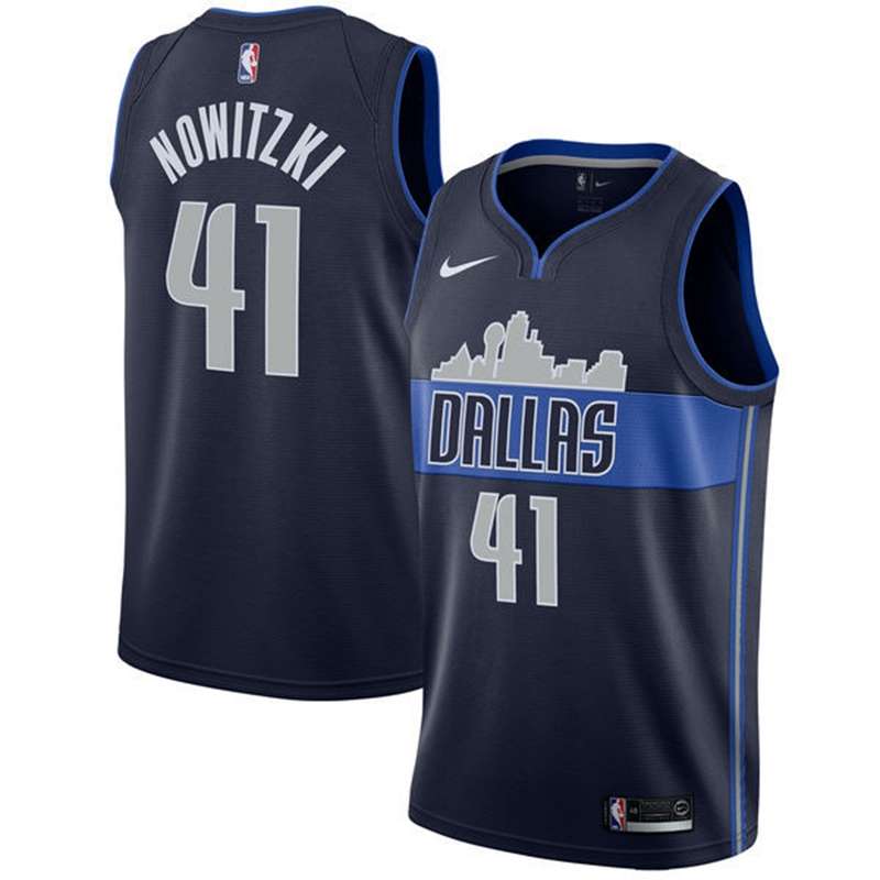 2020 Dallas Mavericks NOWITZKI#41 Dark Blue Basketball Jersey (Stitched)