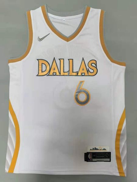 20/21 Dallas Mavericks PORZINGIS #6 White City Basketball Jersey (Stitched)