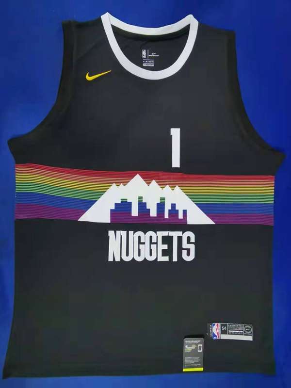 2020 Denver Nuggets PORTERJR. #1 Black City Basketball Jersey (Stitched)