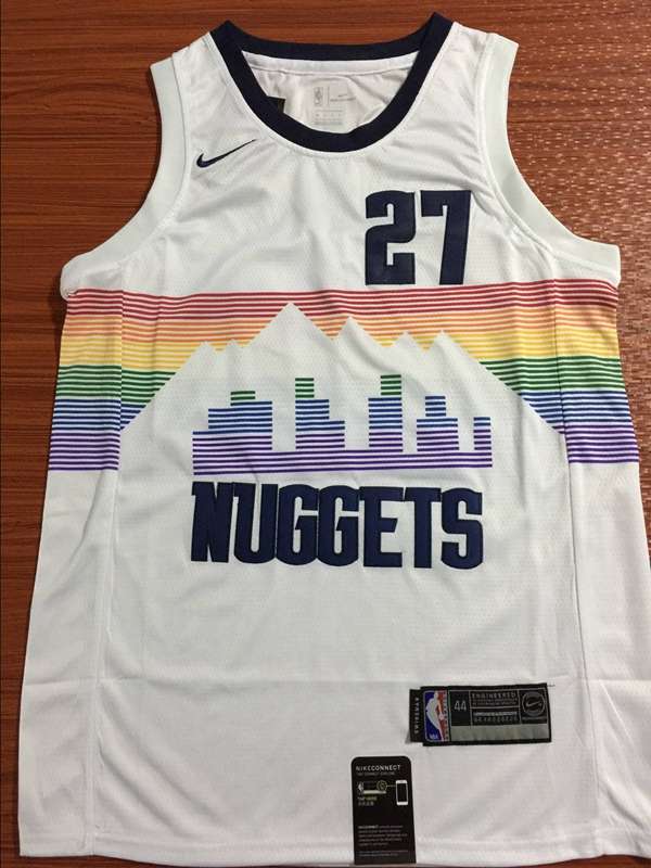 2020 Denver Nuggets MURRAY #27 White City Basketball Jersey (Stitched)