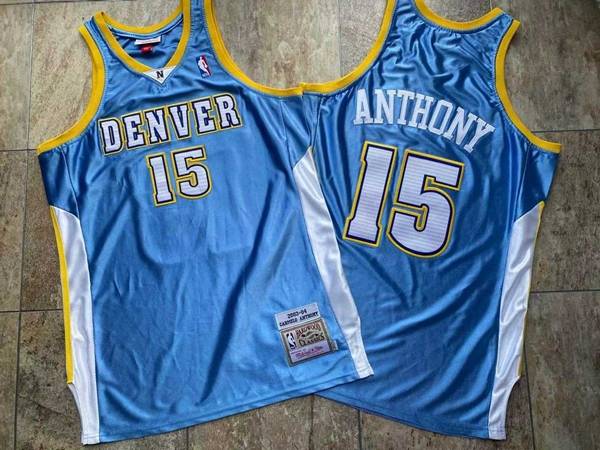 2003/04 Denver Nuggets ANTHONY #15 Blue Classics Basketball Jersey (Closely Stitched)