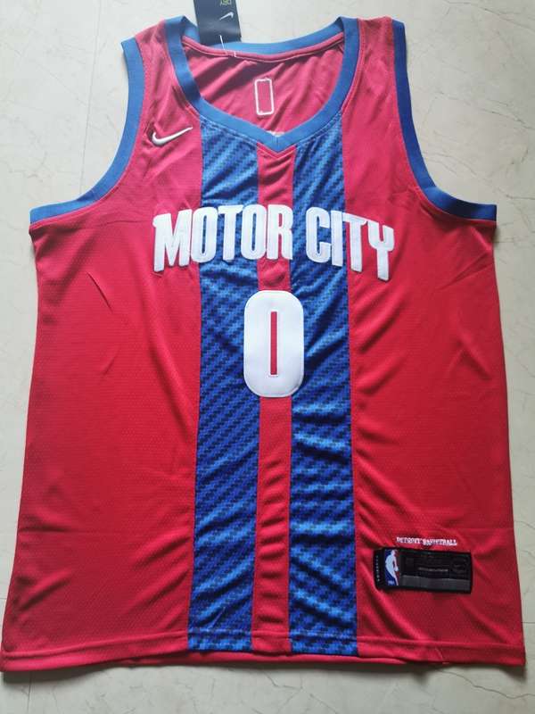 2020 Detroit Pistons DRUMMOND #0 Red City Basketball Jersey (Stitched)