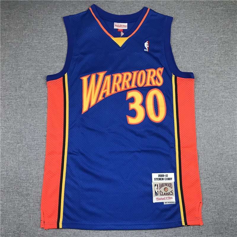 2009/10 Golden State Warriors CURRY #30 Blue Classics Basketball Jersey (Stitched)