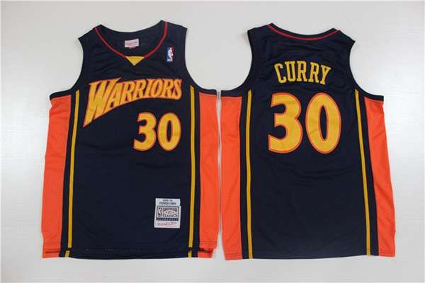 2009/10 Golden State Warriors CURRY #30 Dark Blue Classics Basketball Jersey (Stitched)