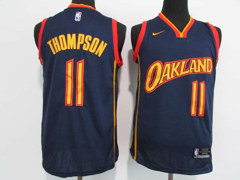 20/21 Golden State Warriors THOMPSON #11 Dark Blue City Basketball Jersey (Stitched)