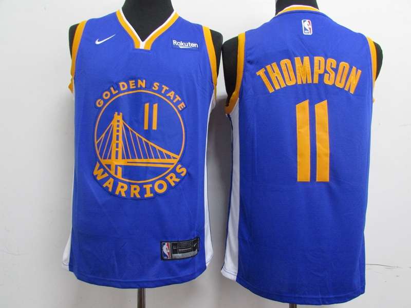 2020 Golden State Warriors THOMPSON #11 Blue Basketball Jersey (Stitched)