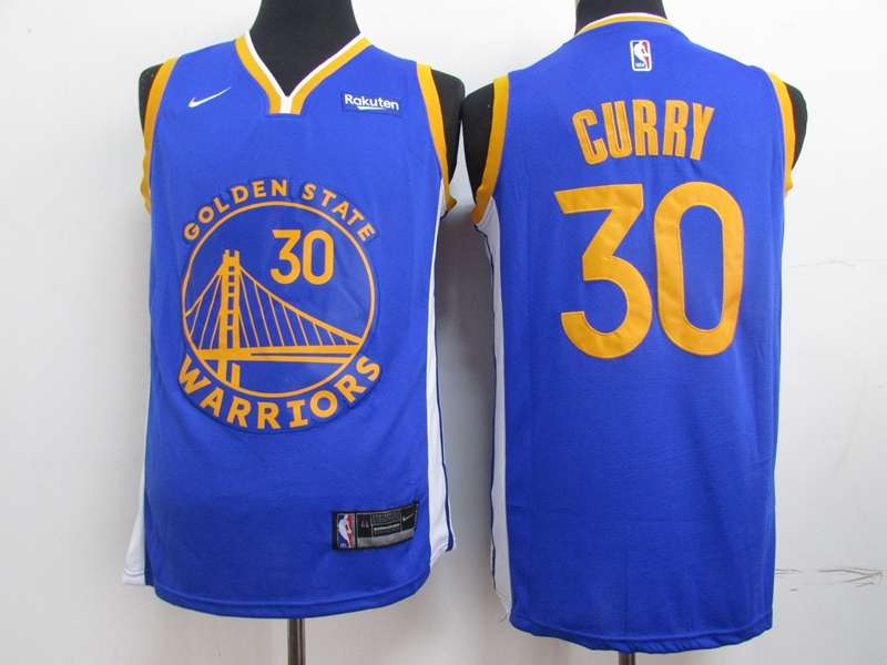 2020 Golden State Warriors CYRRY #30 Blue Basketball Jersey (Stitched)