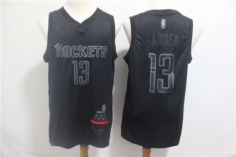 2019 Houston Rockets HARDEN #13 Black MVP Basketball Jersey (Stitched)