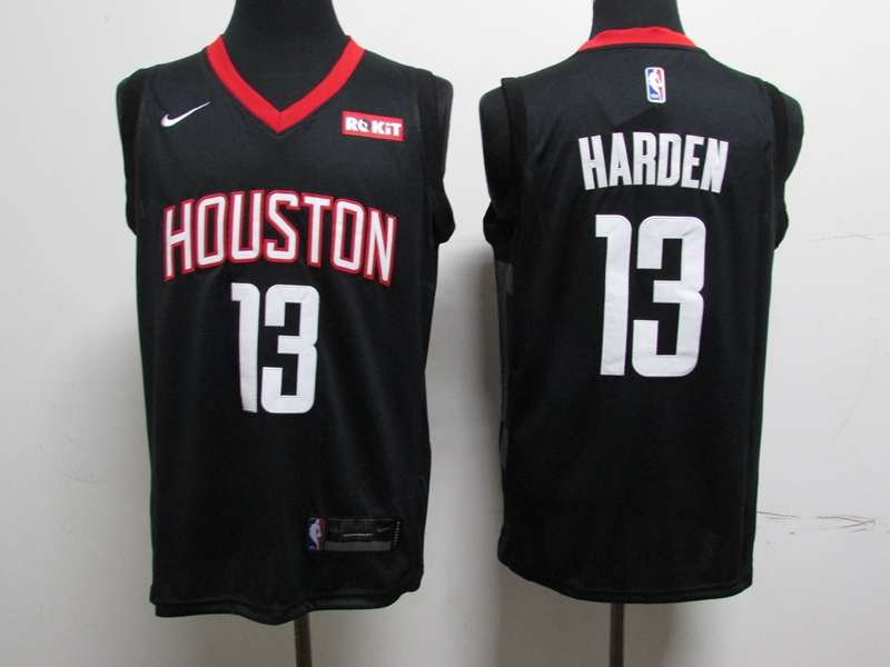 20/21 Houston Rockets HARDEN #13 Black Basketball Jersey (Stitched)