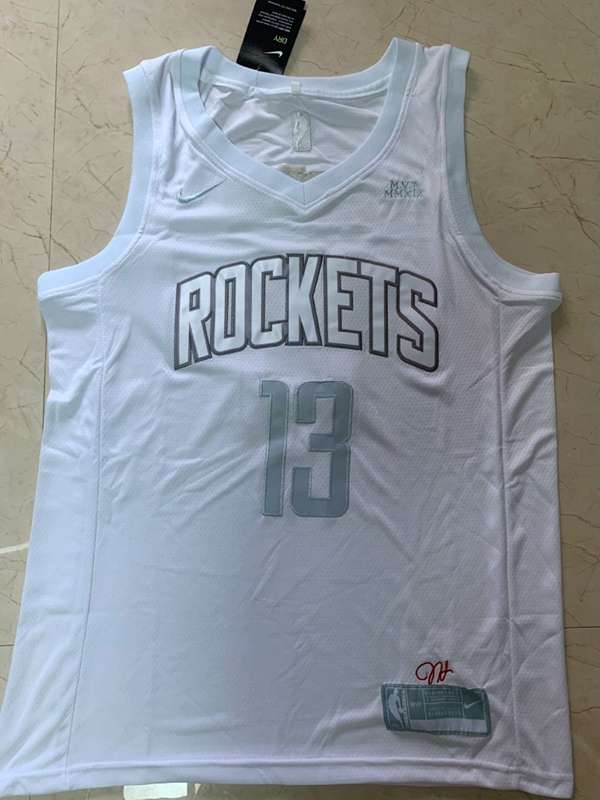 2020 Houston Rockets HARDEN #13 White MVP Basketball Jersey (Stitched)