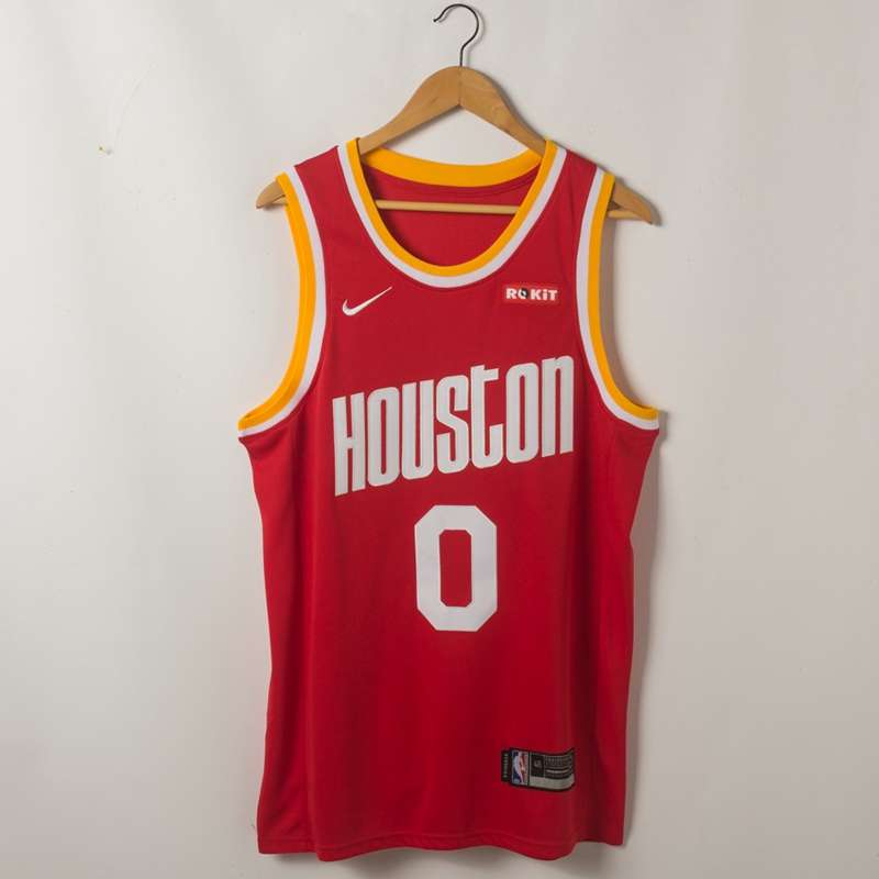 2020 Houston Rockets WESTBROOK #0 Red Basketball Jersey (Stitched)