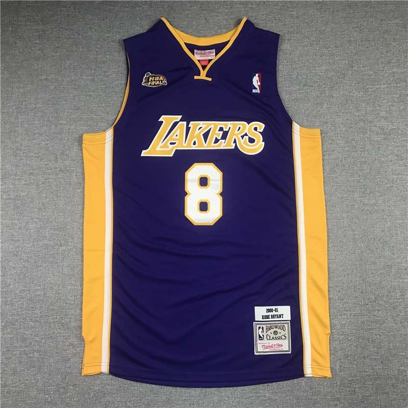 2000/01 Los Angeles Lakers BRYANT #8 Purple Finals Classics Basketball Jersey (Stitched)