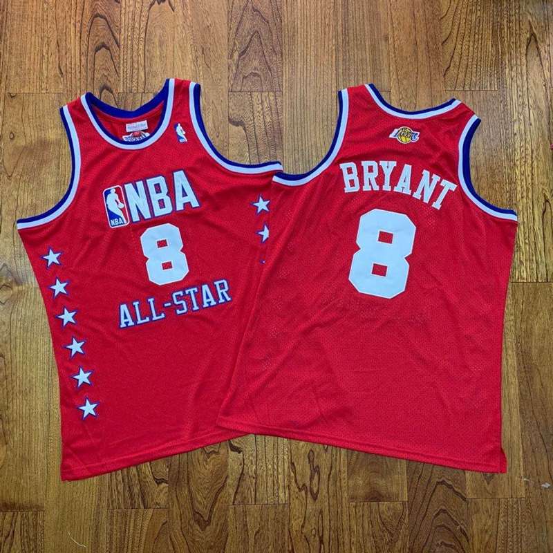 2003 Los Angeles Lakers BRYANT #8 Red ALL-STAR Classics Basketball Jersey (Closely Stitched)