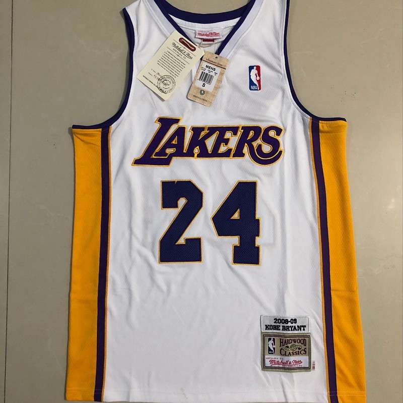 2008/09 Los Angeles Lakers BRYANT #24 White Classics Basketball Jersey (Closely Stitched)