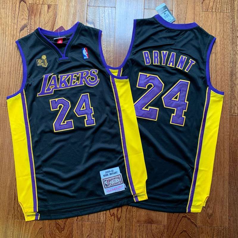 2009 Los Angeles Lakers BRYANT #24 Black Champion Classics Basketball Jersey (Closely Stitched)