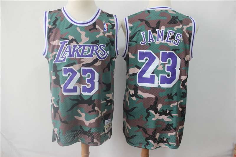 2019 Los Angeles Lakers JAMES #23 Camouflage Basketball Jersey (Stitched)