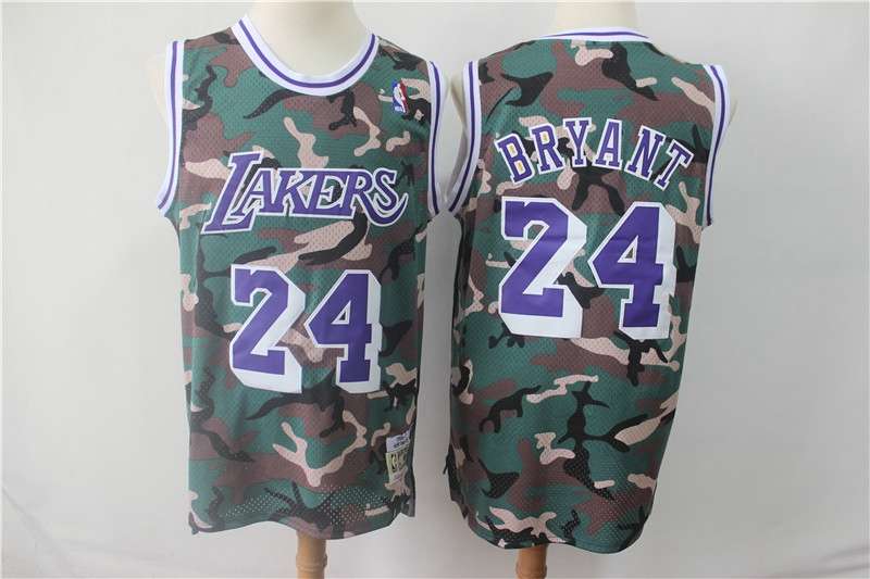 2019 Los Angeles Lakers BRYANT #24 Camouflage Basketball Jersey (Stitched)