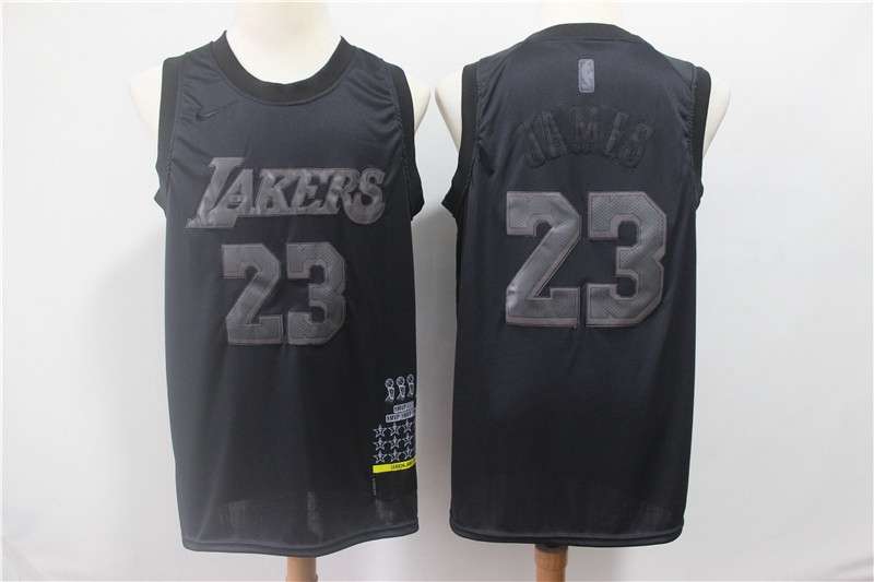 2019 Los Angeles Lakers JAMES #23 Black MVP Basketball Jersey (Stitched)