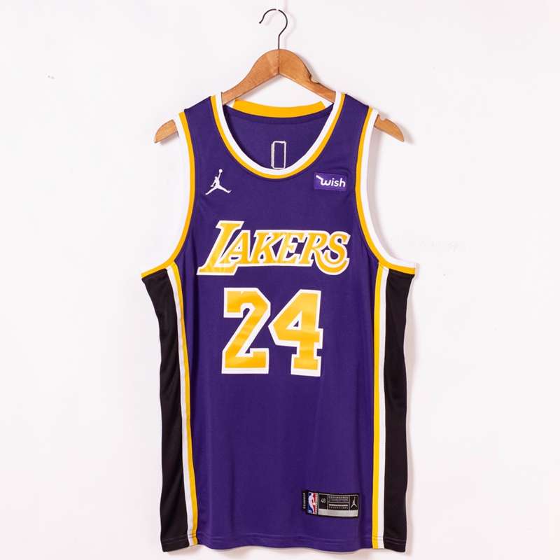20/21 Los Angeles Lakers BRYANT #24 Purple AJ Basketball Jersey (Stitched)