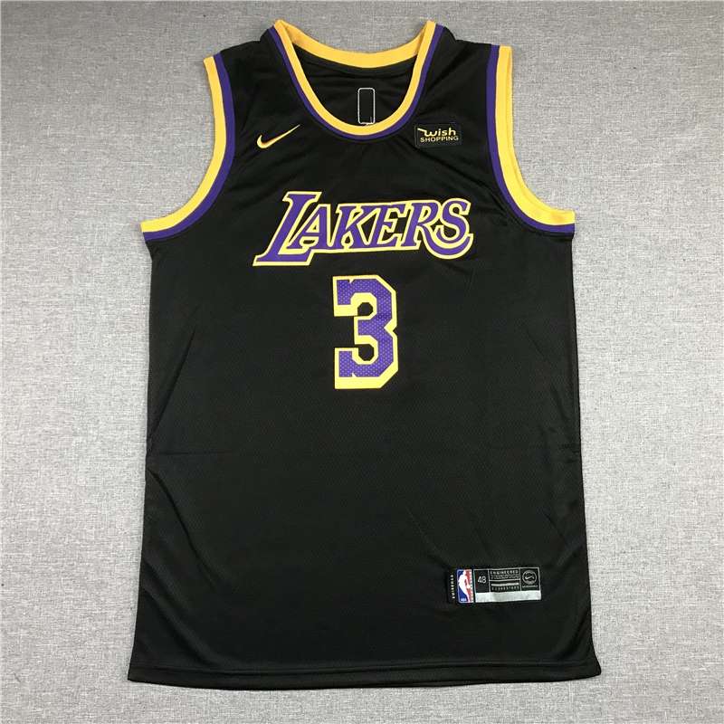 20/21 Los Angeles Lakers DAVIS #3 Black Basketball Jersey (Stitched)