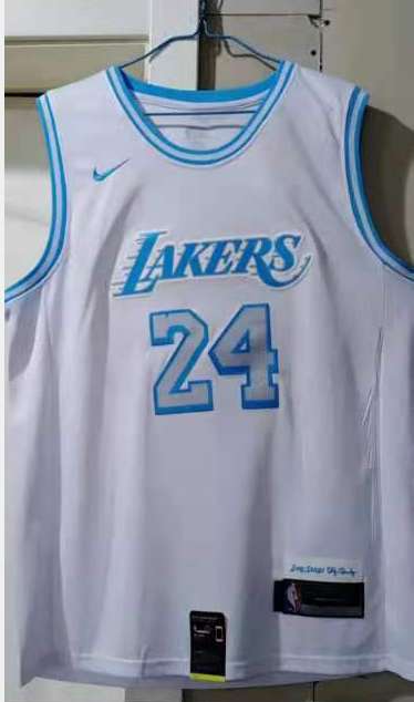 20/21 Los Angeles Lakers BRYANT #24 White City Basketball Jersey (Stitched)