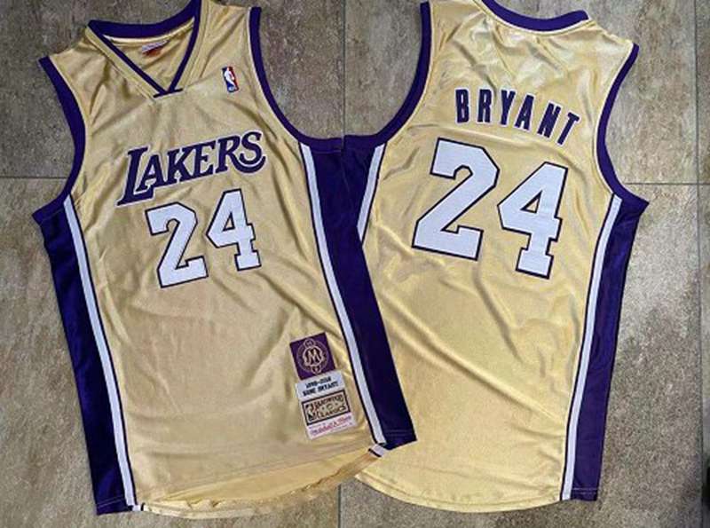 2020 Los Angeles Lakers BRYANT #24 Gold Classics Basketball Jersey (Closely Stitched)