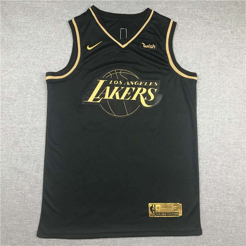2020 Los Angeles Lakers BRYANT #24 Black Gold Basketball Jersey (Stitched)