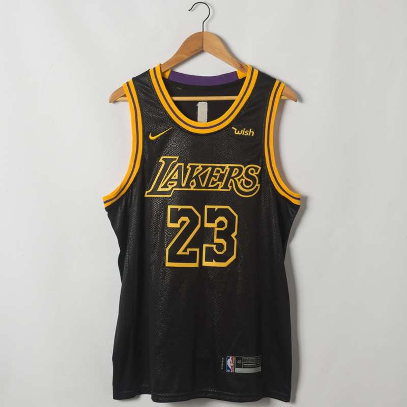2020 Los Angeles Lakers JAMES #23 Black City Basketball Jersey (Stitched)