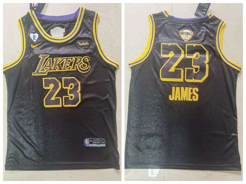 2020 Los Angeles Lakers JAMES #23 Black City Finals Basketball Jersey (Stitched)