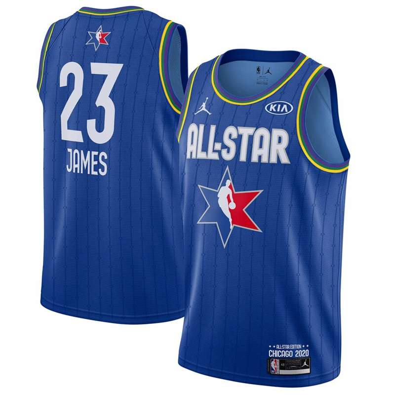2020 Los Angeles Lakers JAMES #23 Blue ALL-STAR Basketball Jersey (Stitched)
