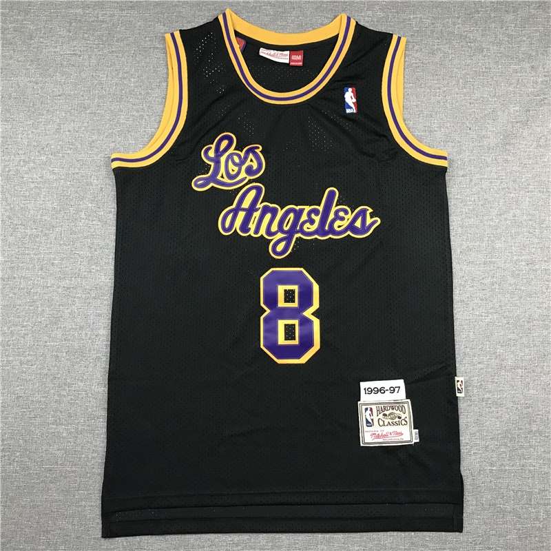 1996/97 Los Angeles Lakers BRYANT #8 Black Classics Basketball Jersey (Stitched)