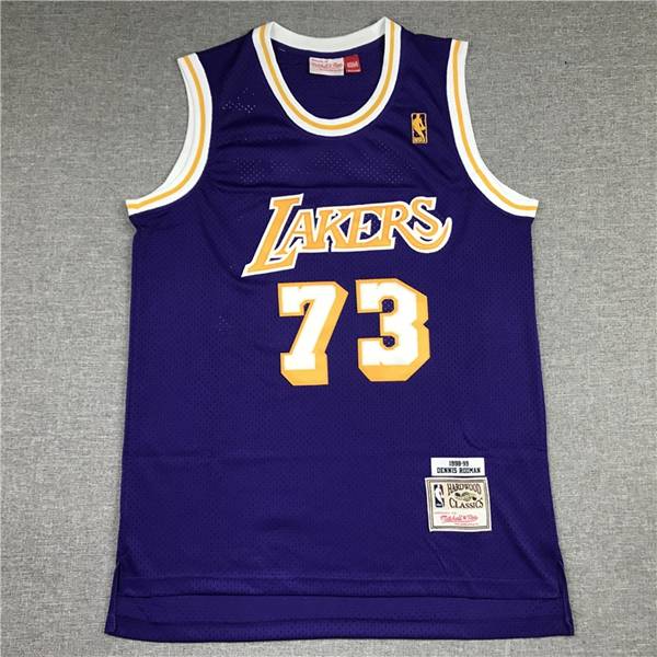 1998/99 Los Angeles Lakers RODMAN #73 Purple Classics Basketball Jersey (Stitched)