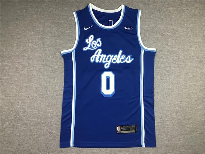 20/21 Los Angeles Lakers WESTBROOK #0 Blue Basketball Jersey (Stitched)