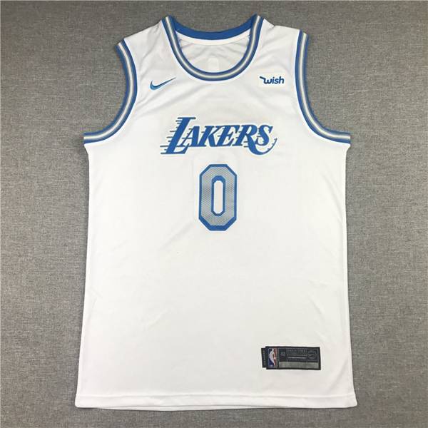 20/21 Los Angeles Lakers WESTBROOK #0 White City Basketball Jersey (Stitched)