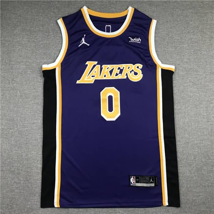 20/21 Los Angeles Lakers WESTBROOK #0 Purple Basketball Jersey (Stitched)