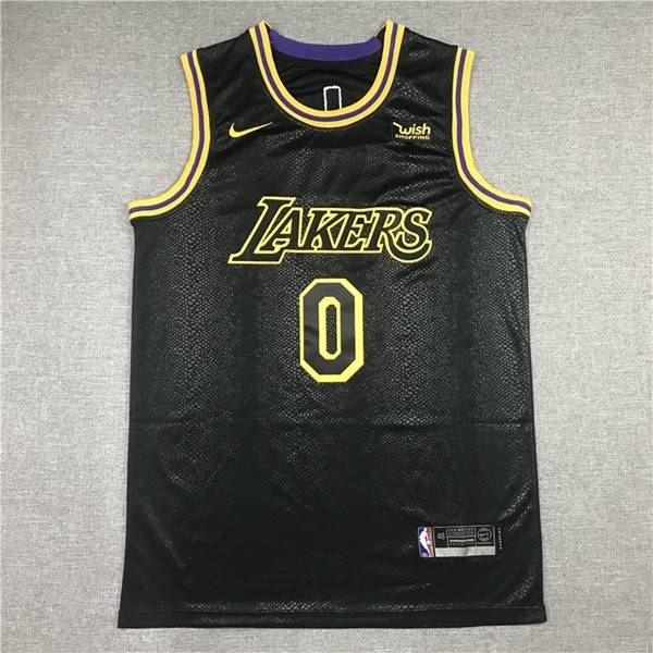 2020 Los Angeles Lakers WESTBROOK #0 Black City Basketball Jersey (Stitched)