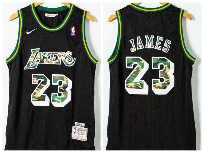 Los Angeles Lakers JAMES #23 Black Classics Basketball Jersey 02 (Stitched)