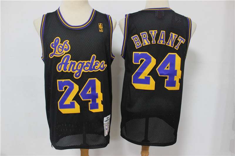 Los Angeles Lakers BRYANT #24 Black Classics Basketball Jersey 02 (Stitched)