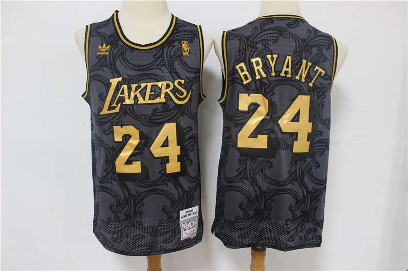 Los Angeles Lakers BRYANT #24 Black Classics Basketball Jersey 03 (Stitched)