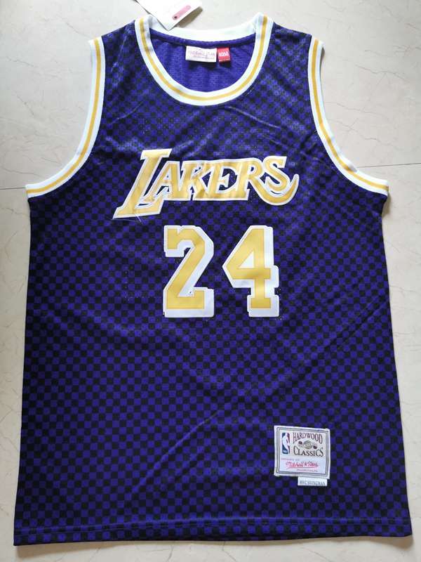 Los Angeles Lakers BRYANT #24 Purple Classics Basketball Jersey (Stitched)