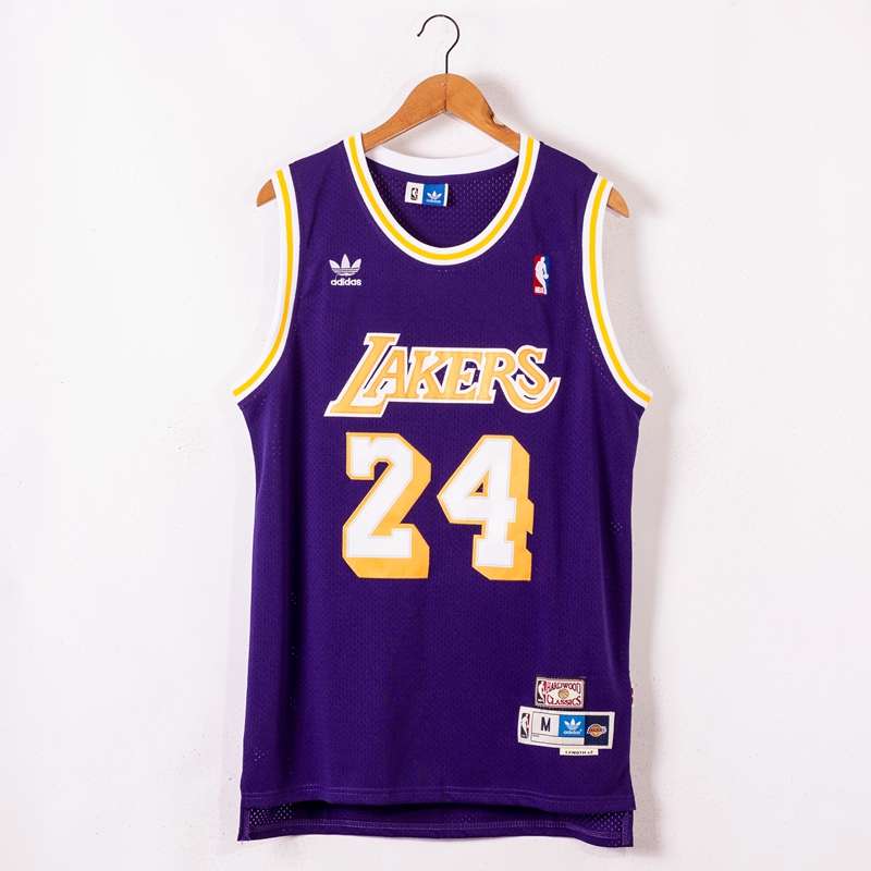 Los Angeles Lakers BRYANT #24 Purple Classics Basketball Jersey 02 (Stitched)